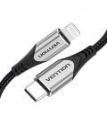 Vention Cable USB 2.0 Tipo-C Lightning TACHF/ USB Tipo-C Macho - Lightning Macho/ 1m/ Gris