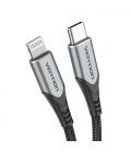 Vention Cable USB 2.0 Tipo-C Lightning TACHF/ USB Tipo-C Macho - Lightning Macho/ 1m/ Gris