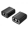 Vention IPTB0 cambiador de género para cable RJ-45 2 x RJ-45 Negro