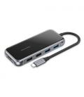 Vention Docking USB Tipo-C TFGHB/ 1xVGA/ 1xHDMI/ 4xUSB/ 1xUSB Tipo-C PD/ 1xRJ45/ 1xLector Tarjetas SD/ Gris