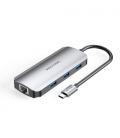 Vention Docking USB Tipo-C TOHHB/ 1xHDMI/ 3xUSB/ 1xRJ45/ 1xUSB Tipo-C PD