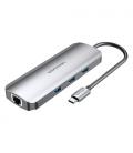 Vention Docking USB Tipo-C TOLHB/ 1xHDMI/ 3xUSB/ 1xUSB Tipo-C PD/ 1xRJ45 1xLector Tarjetas SD y MicroSD/ Jack 3.5/ Gris