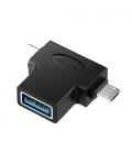 Vention Adaptador USB 3.0 CCVBB/ USB Tipo-C Macho - MicroUSB Macho