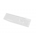 TECLADO NATEC NAUTILUS SLIM LAYOUT 106 TECLAS BLANCO