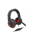 AURICULARES GAMING GENESIS RADON 210 7.1 USB NEGRO/ROJO