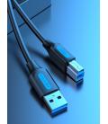 Vention Cable USB 3.0 Impresora COOBI/ USB Tipo-B Macho - USB Macho/ 3m/ Negro