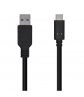 AISENS CABLE USB 3.1 GEN2 10GBPS 3A TIPO USB-C M-A M NEGRO 1.5M