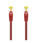 CABLE DE RED AISENS LATIGUILLO RJ45 LSZH CAT.7 SFTP PIMF AWG26 ROJO 0.5M