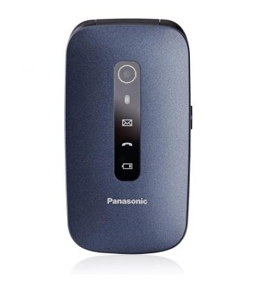 Teléfono móvil panasonic kx-tu550 para personas mayores/ azul