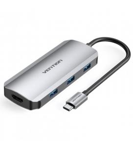 Docking usb tipo-c vention tofhb/ 1xhdmi/ 3xusb/ 1xusb tipo-c/ 1xusb tipo-c pd