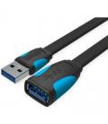 Cable alargador usb 3.0 vention vas-a13-b200/ usb macho - usb hembra/ 2m/ negro y azul