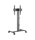 AISENS Soporte de Suelo ECO con Rueda para Monitor/Tv 35Kg de 32-55, Negro