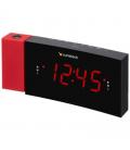 Despertador sunstech frdp3/ radio fm/ rojo