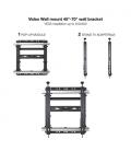 TooQ Soporte Video Wall de Pared para Pantalla 45"-70", Negro