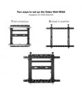 TooQ Soporte Video Wall de Pared para Pantalla 45"-70", Negro