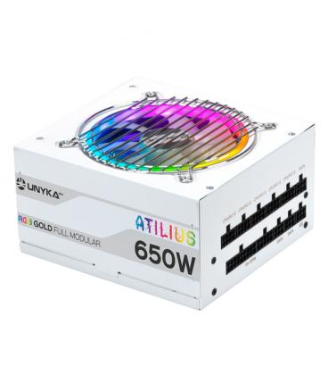 UNYKAch ATX Atilus RGB White 650W unidad de fuente de alimentación 20+4 pin ATX Blanco