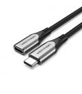 Vention Cable Alargador USB 3.1 Tipo-C TABHF/ USB Tipo-C Macho - USB Tipo-C Hembra/ 1m/ Gris