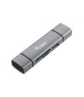 Equip 245460 lector de tarjeta USB 3.2 Gen 1 (3.1 Gen 1) Type-A/Type-C Gris