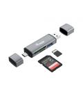 Equip 245460 lector de tarjeta USB 3.2 Gen 1 (3.1 Gen 1) Type-A/Type-C Gris