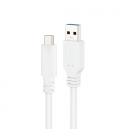 Nanocable Cable USB 3.1, Gen2 10 Gbps 3A, tipo USB-C/M-A/M, Blanco, 2 m