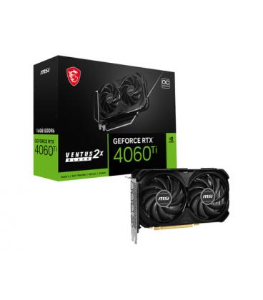 MSI GEFORCE RTX 4060 TI VENTUS 2X BLACK 16G OC tarjeta gráfica NVIDIA 16 GB GDDR6