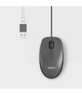 Logitech M100 ratón Ambidextro USB tipo A Óptico 1000 DPI