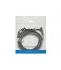 Cable estereo lanberg jack 3.5 mm macho - jack 3.5mm hembra 3m negro