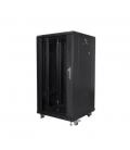 Armario rack lanberg 22u 600x600 autoensamblado 19pulgadas hasta 60kg negro