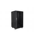 Armario rack lanberg 22u 600x600 autoensamblado 19pulgadas hasta 60kg negro