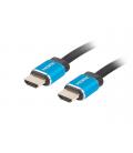 Cable hdmi lanberg m - m v2.0 premium certificate 1m negro