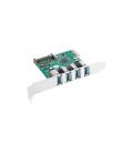 Tarjeta pci express lanberg x1 a 4x usb tipo a 3.1 gen1 low profile