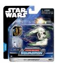 Figura star wars nave 8cm jedi starfighter de yoda y figura