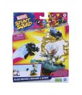 Set de juego marvel stunt squad villain knockdown