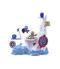 Set de juego hasbro marvel stunt squad tower smash