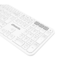 Teclado inalámbrico multidispositivo phoenix k300 blueooth dual y 2.4ghz blanco