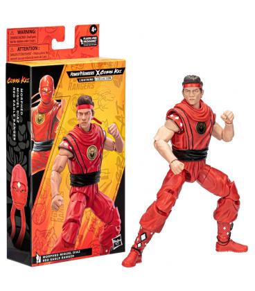 Figura hasbro power rangers x cobra kai lightning collection miguel diaz red eagle ranger