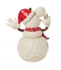 Figura enesco disney muñeco de nieve mickey navideño