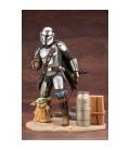 Figura kotobukiya star wars the mandalorian mandaloriano & the child grogu estatua artfx 1 - 7