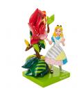 Figura enesco disney alicia en el pais de las maravillas alicia hablando con la rosa