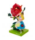 Figura enesco disney alicia en el pais de las maravillas alicia hablando con la rosa