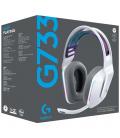 Auricular con microfono logitech g g733 gaming wireless inalambrico blanco