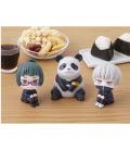 Pack 3 figuras megahouse look up jujutsu kaisen maki toge panda gift set