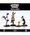 Juego de mesa looney tunes mayhem pack de 4 figuras pegi 10