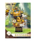 Set de 2 figuras beast kingdom dstage league of legends beemo y bzzziggs