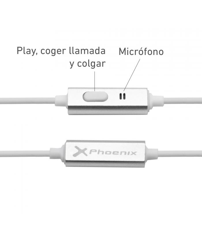 APPLE EarPods, Auriculares de botón, Cable, Conexión Lightning, Micrófono,  Blanco