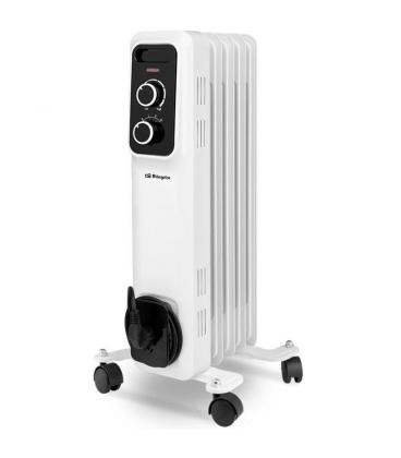 Radiador de aceite orbegozo rs 1000/ 3 potencias/ 1000w/ 5 elementos caloríficos