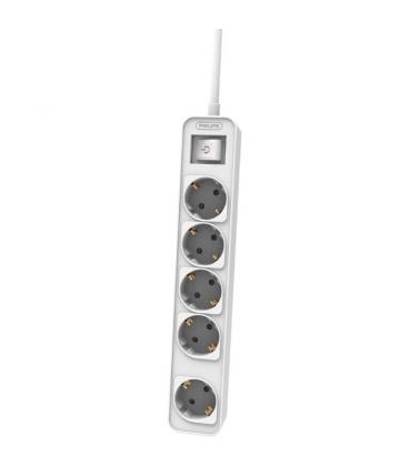 Regleta con interruptor philips chp2154w/10/ 5 tomas de corriente/ cable 1.5m/ blanco