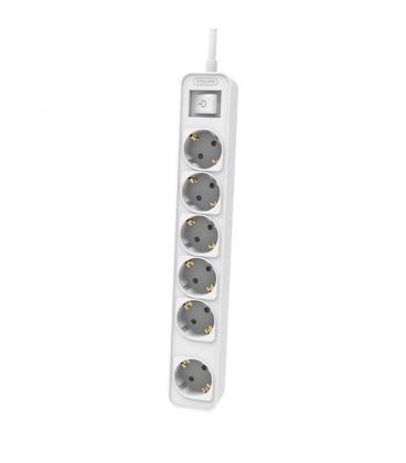 Regleta con interruptor philips chp2164w/62/ 6 tomas de corriente/ cable 1.5m/ blanco