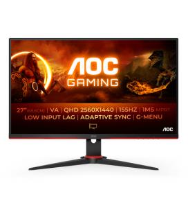 AOC G2 Q27G2E/BK pantalla para PC 68,6 cm (27") 2560 x 1440 Pixeles Quad HD Negro, Rojo