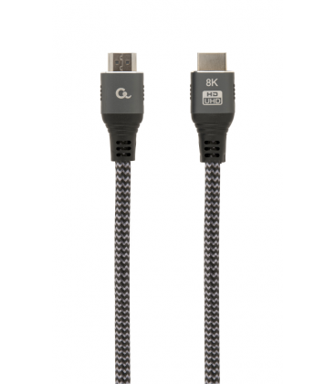 CABLE TRENZADO HDMI 2.1 8K 60HZ GEMBIRD SELECT PLUS SERIES CON ETHERNET 2M NEGRO